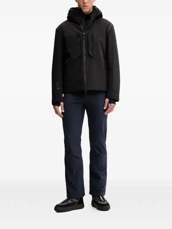 Ea7 Emporio Armani フーデッド スキージャケット | ブラック