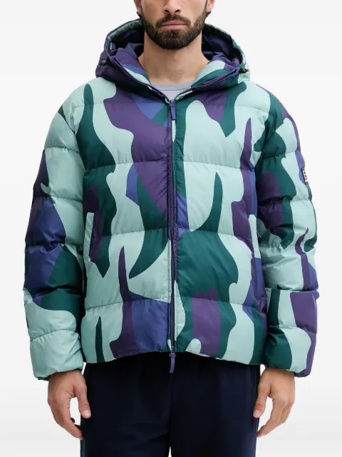 Ea7 Emporio Armani camouflage hooded jacket