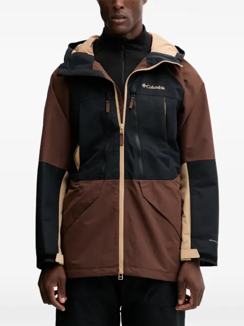 Columbia hooded zip-fastening ski jacket