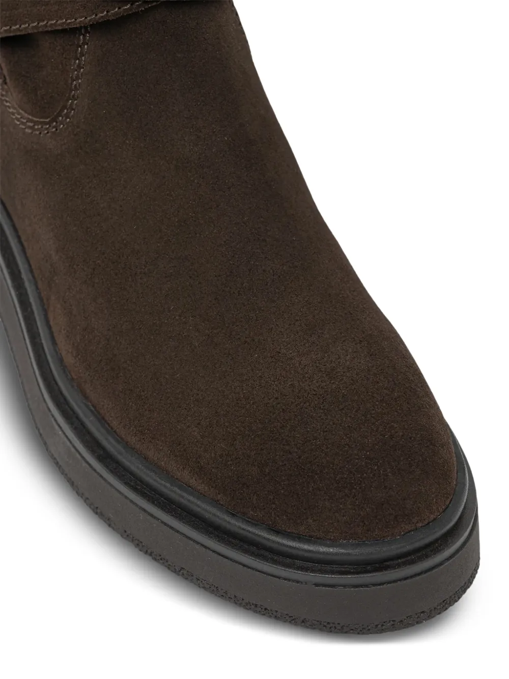 Blauer Laarzen met gespbandje Bruin