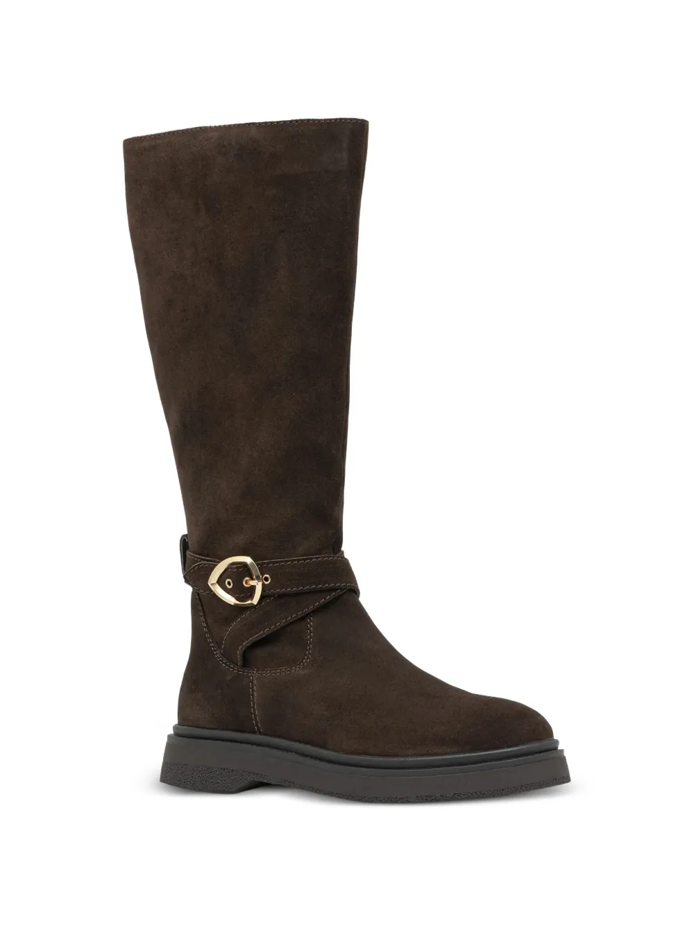 Blauer Laarzen met gespbandje Bruin