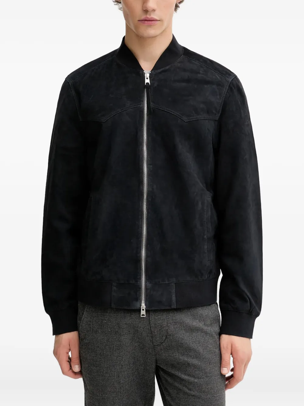 AllSaints zip-up jacket | Blue | Image 1