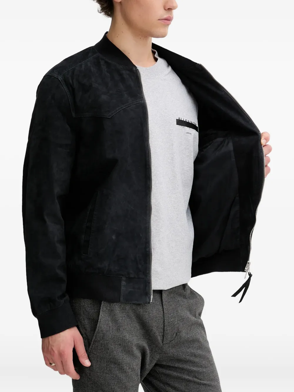  Allsaints Zip-up Jacket - Blue 