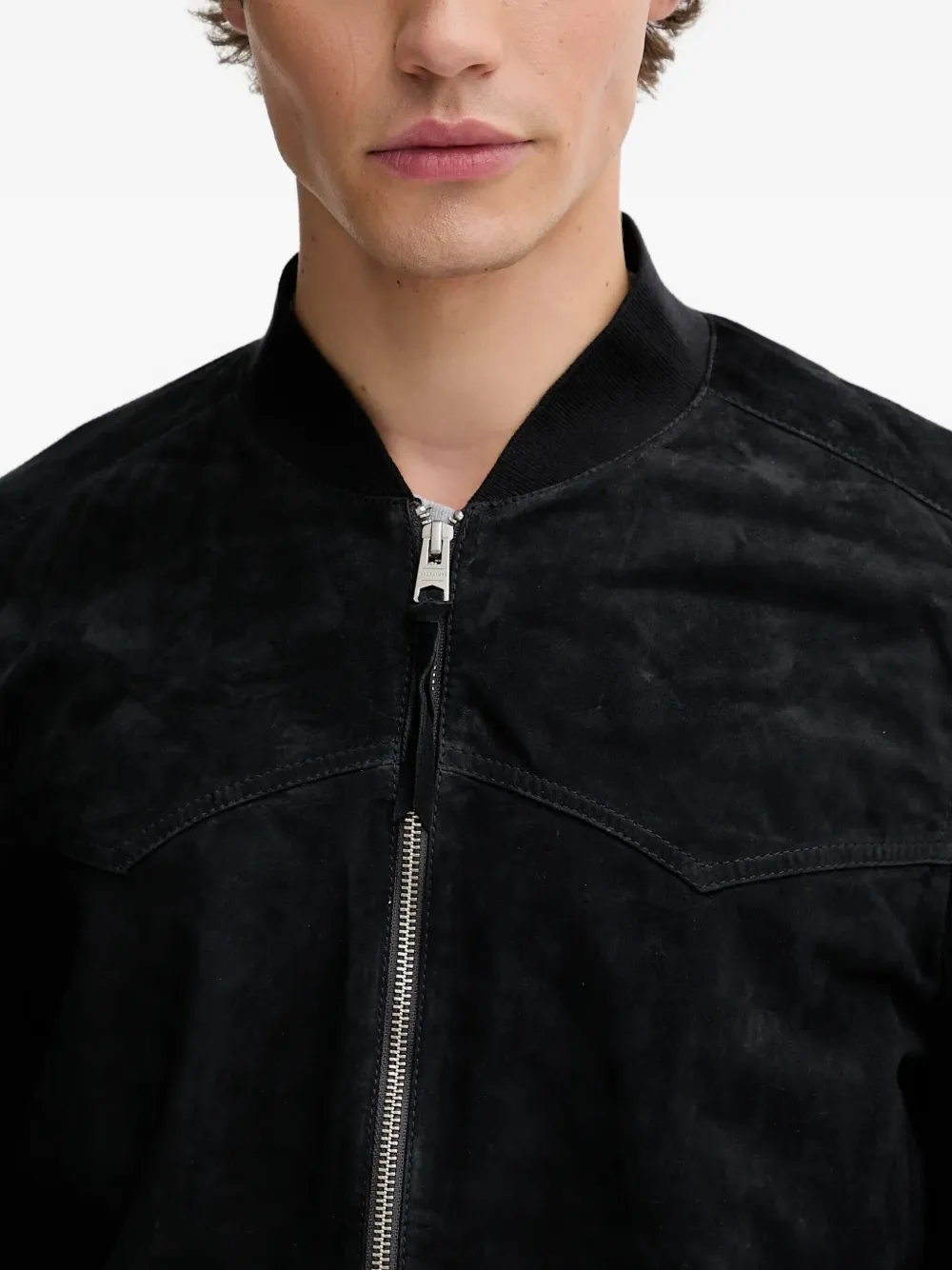 AllSaints Jack met rits Blauw