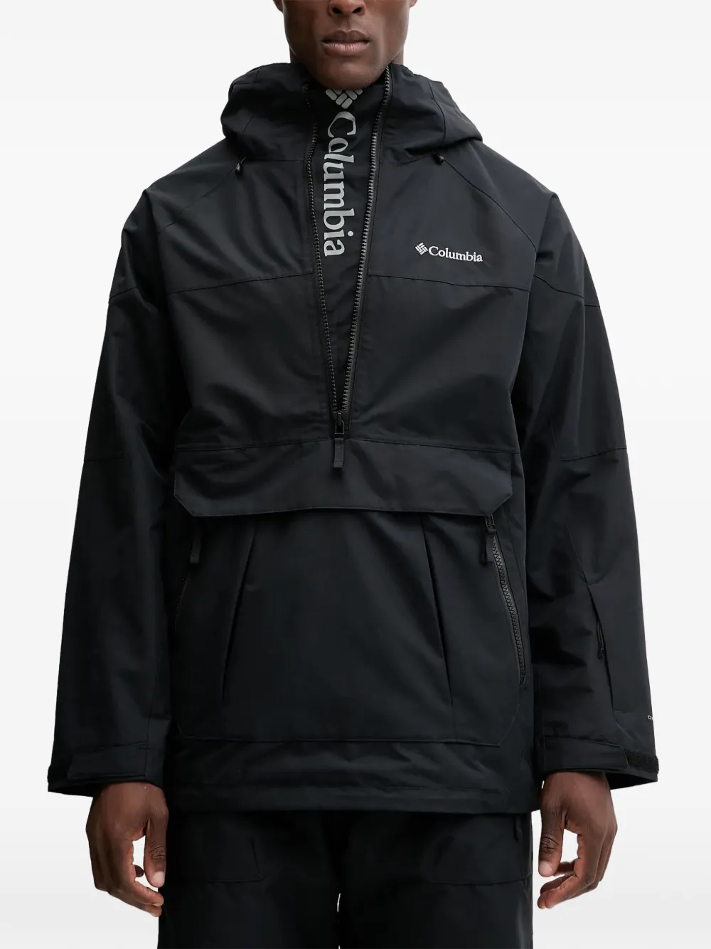 Columbia hooded zip-fastening ski jacket | Black | Image 1