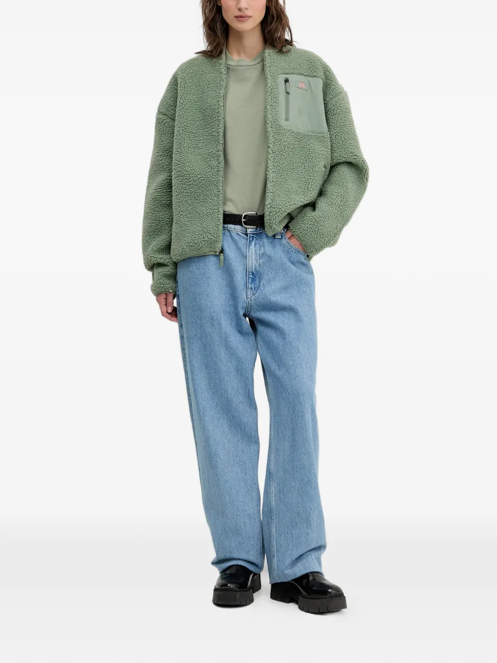  Dickies Zippered-pocket Sweatshirt - Green 