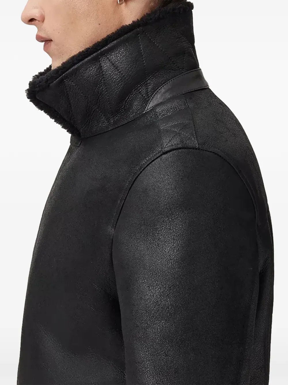 AllSaints Correz zip-fastening Jacket | Black | FARFETCH GE