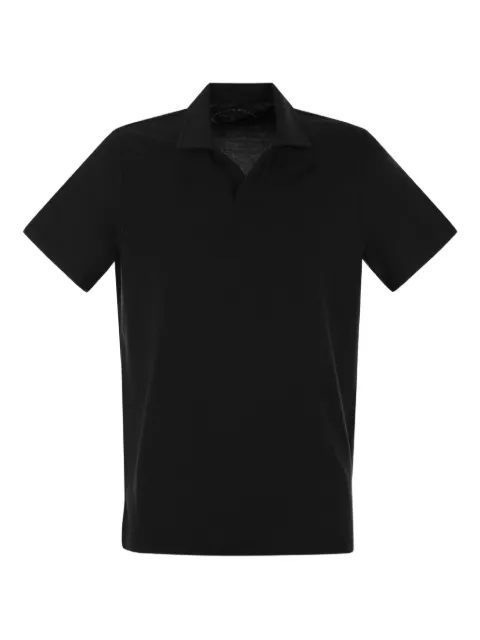 Fedeli open-neck polo shirt