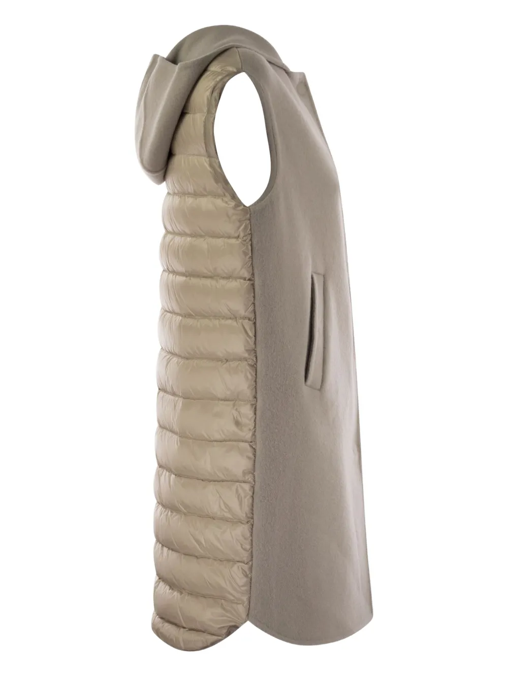 Herno Gilet met capuchon Beige