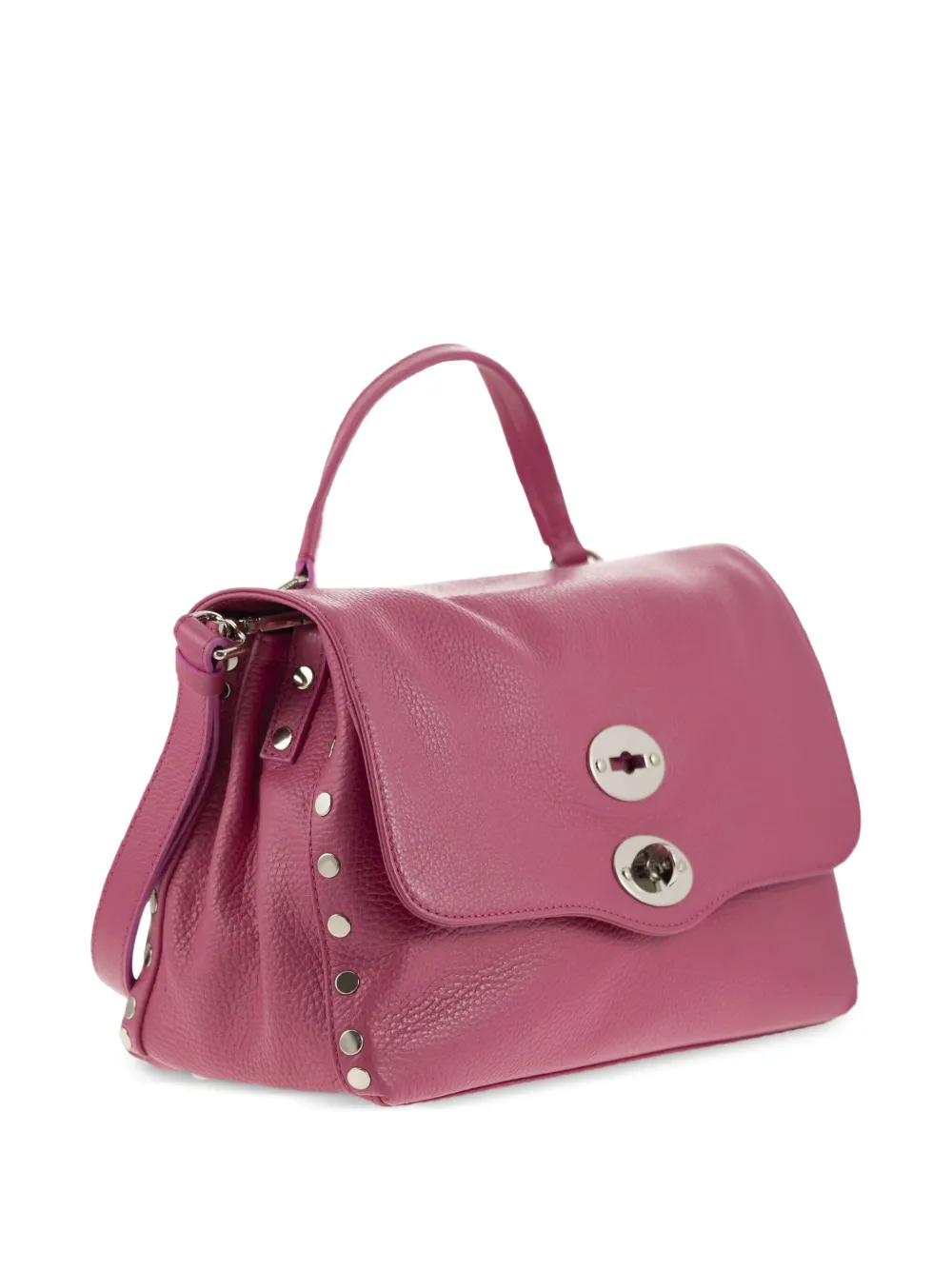 Zanellato Small Postina Studded Tote Bag In Pink