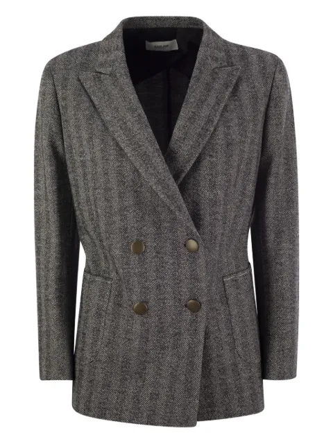 SAULINA Assunta herringbone blazer