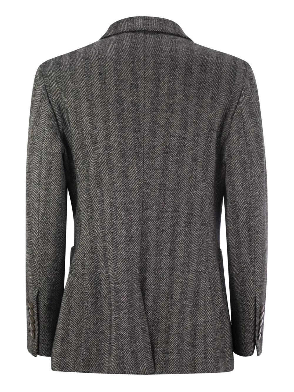 Saulina Assunta Herringbone Blazer In Gray