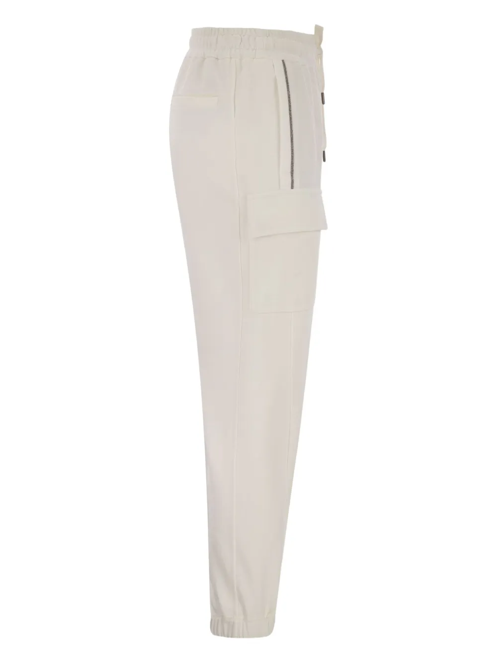 Brunello Cucinelli Drawstring Cargo Track Pants In Multi