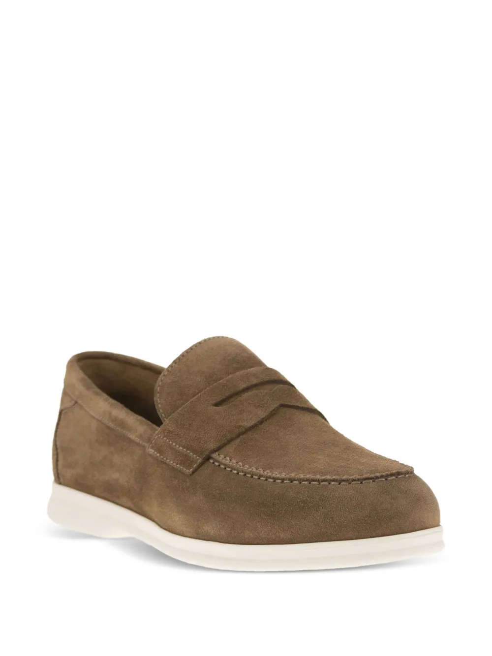 Doucal's Mash su&egrave;de loafers - Bruin