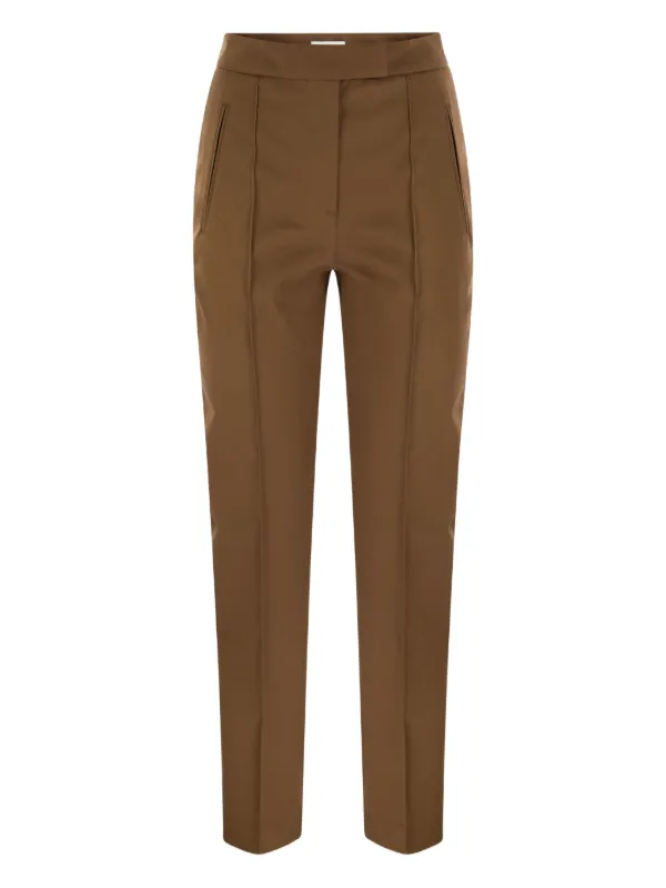 PT Torino Frida Crease Trousers in Brown