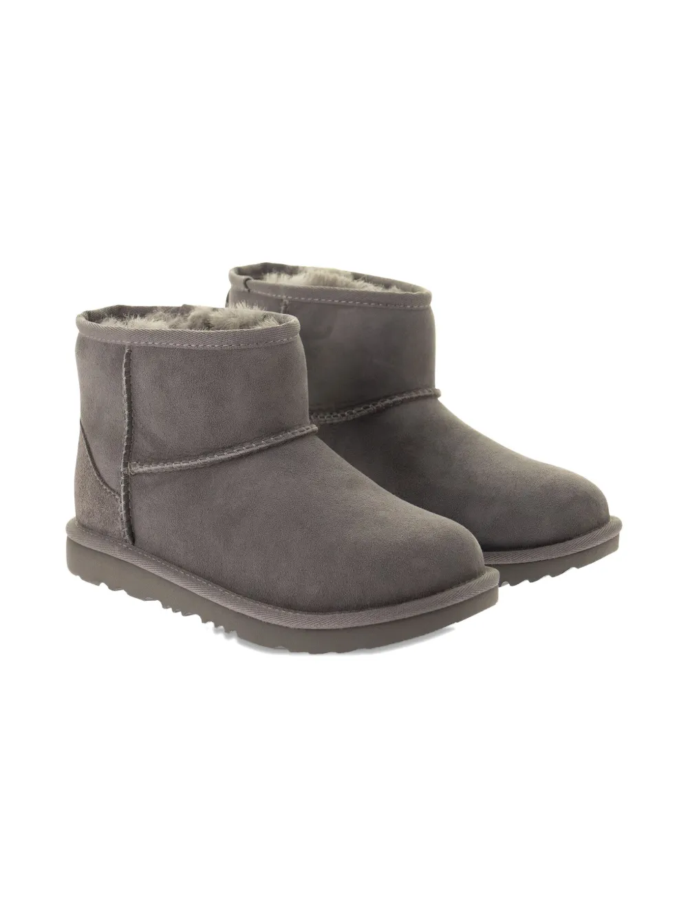UGG Kids Stivali Classic Mini II con punta tonda - Grigio