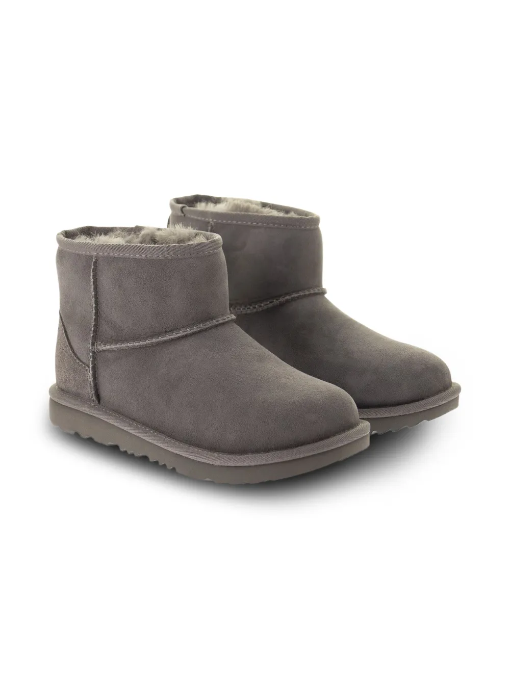 UGG Kids Stivali Classic Mini II con punta tonda - Grigio