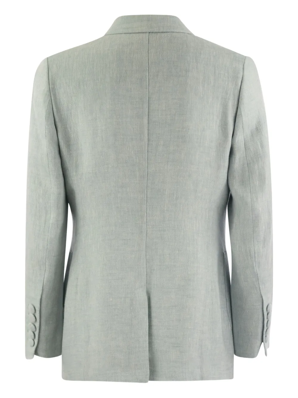 SAULINA Assunta linnen jack met dubbele rij knopen - Grijs