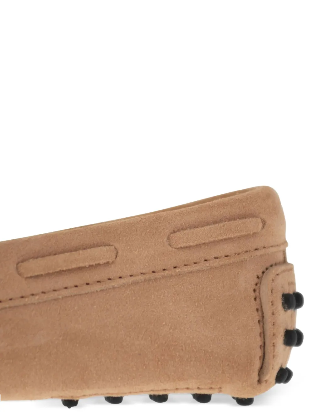 Tod's Kids Grommino suède loafers met veters Beige