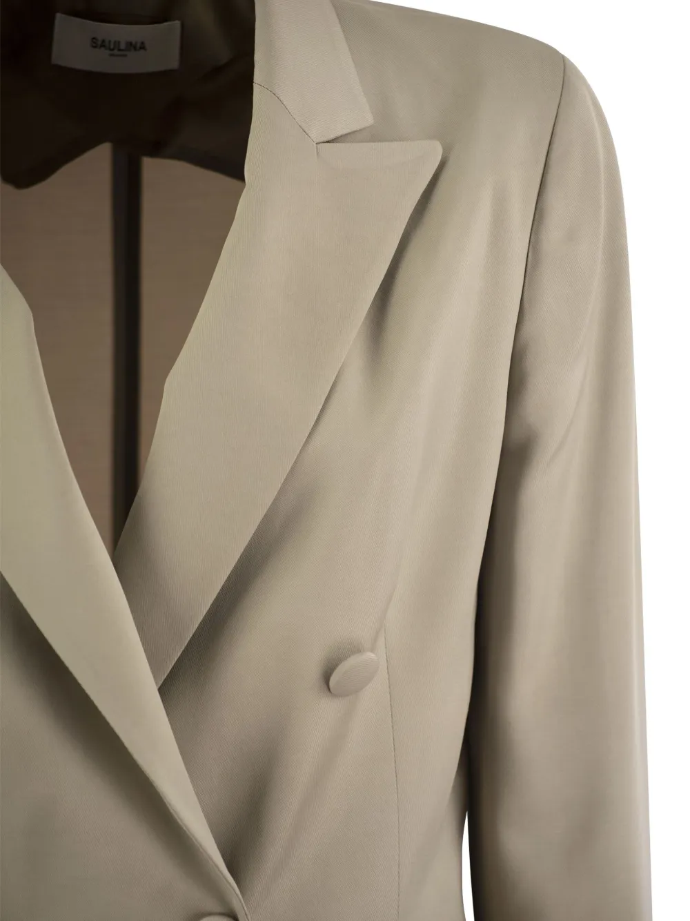 SAULINA Blazer met dubbele rij knopen Beige