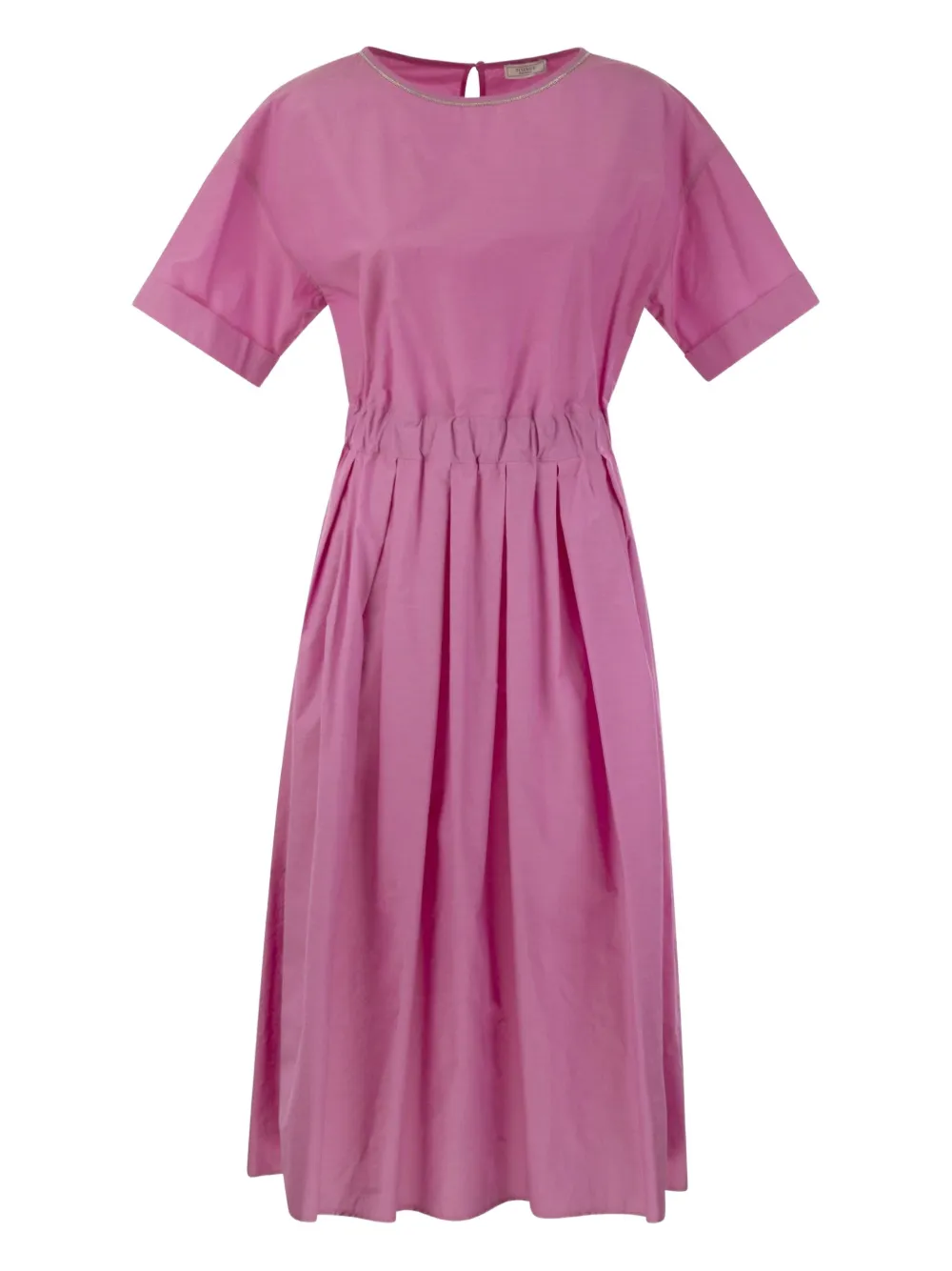Peserico Abito midi con ruches - Rosa