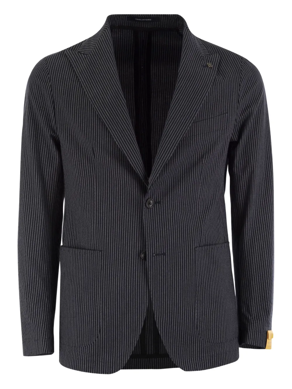 Tagliatore pinstripe two-button jacket - Blue