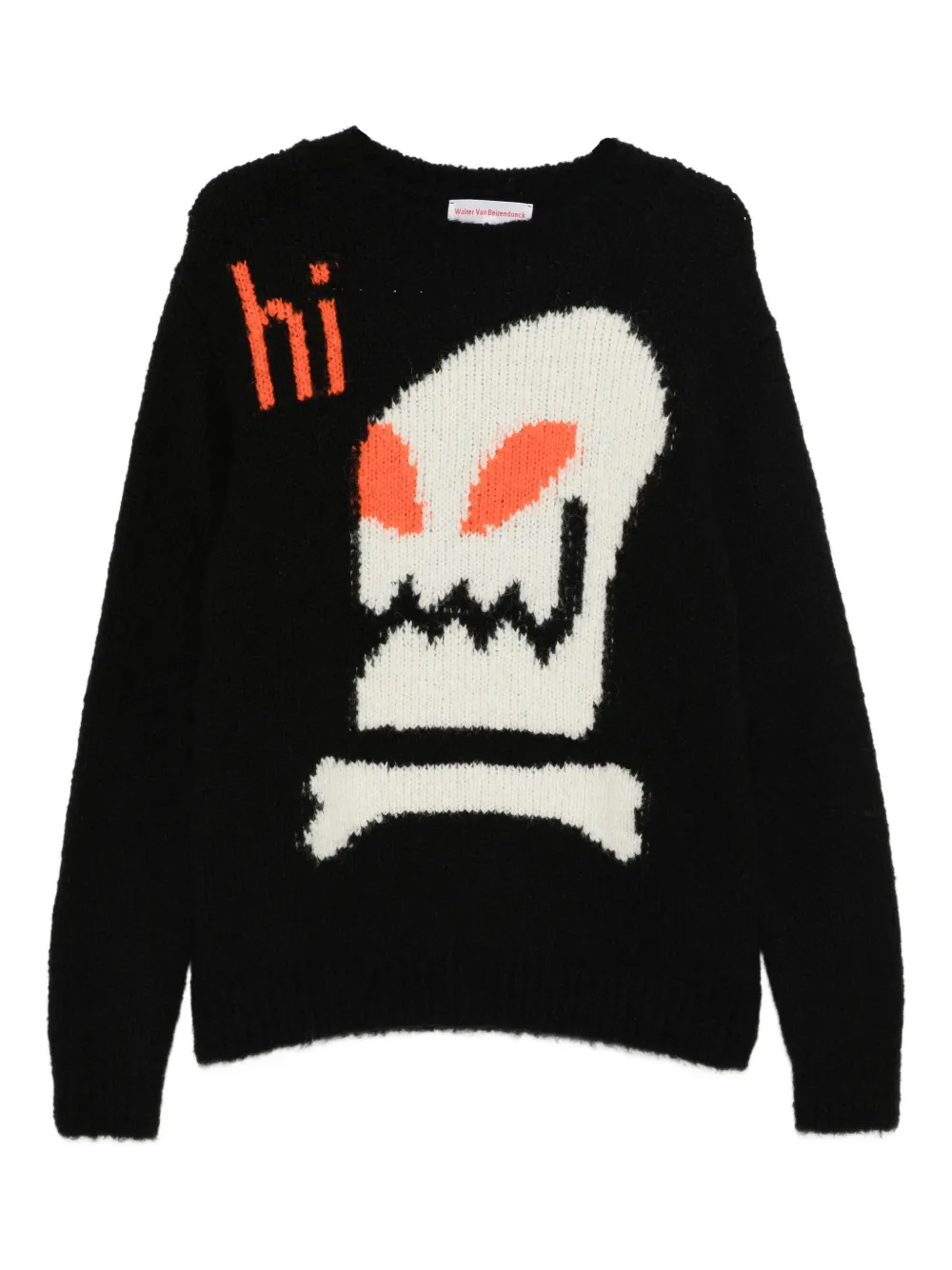 Walter Van Beirendonck Hi Knit Sweater In Black