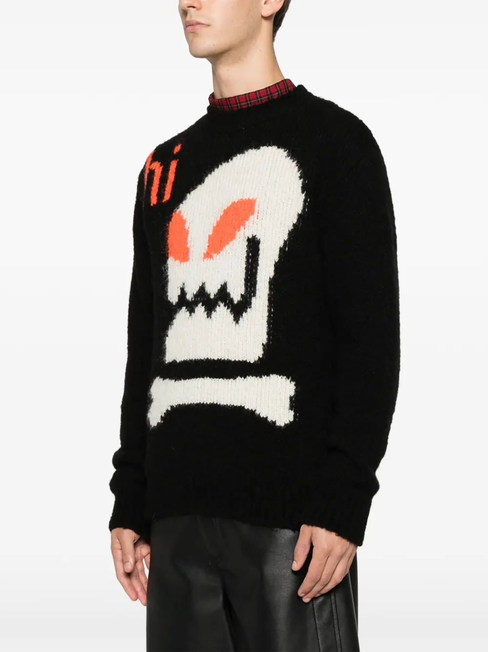 Walter Van Beirendonck Hi Knit Sweater In Black