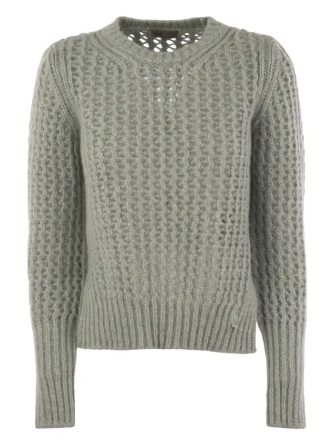 Herno open-knit crew-neck sweater