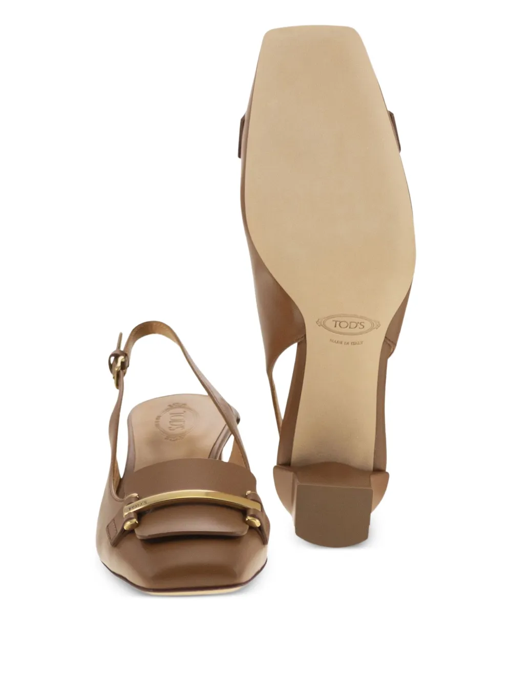 Tod's Leren pumps Bruin
