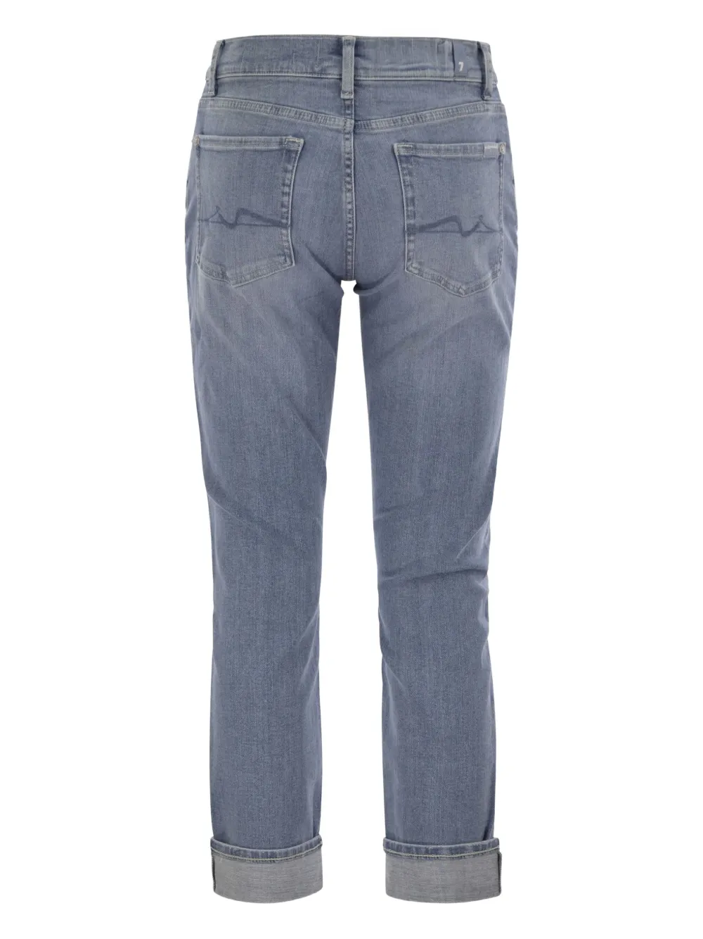  7 For All Mankind Rolled Belt-loop Jeans - Blue 
