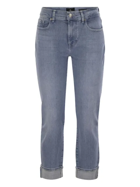 7 For All Mankind rolled belt-loop jeans