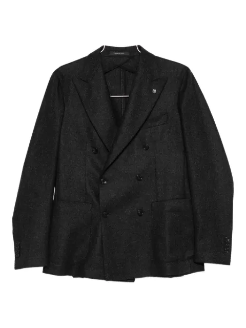 Tagliatore double-breasted patch-pocket jacket