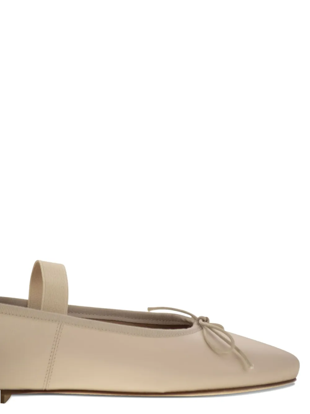 anniel Ballerina's met elastische band en strik Beige