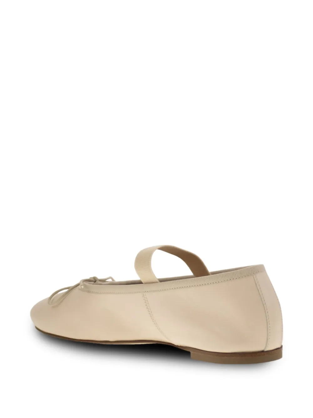 anniel Ballerina's met elastische band en strik Beige