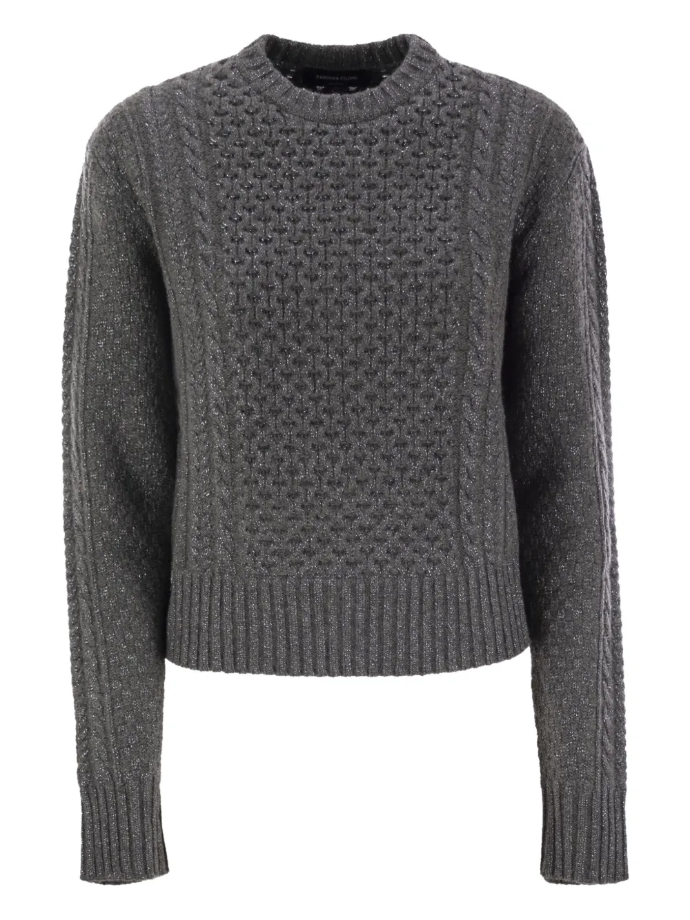 Fabiana Filippi Pullover mit rundem Ausschnitt - Grau