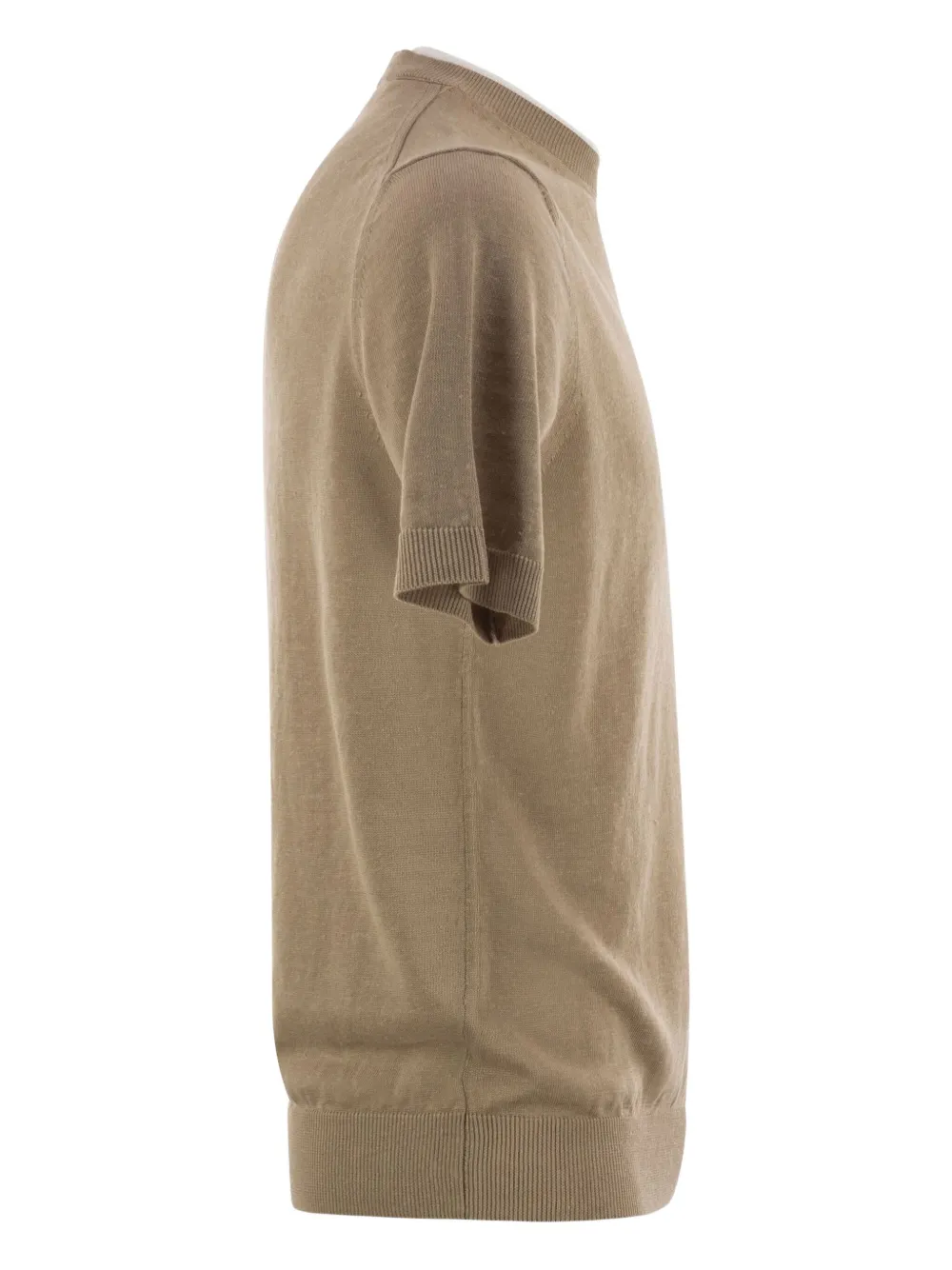  Peserico Ribbed T-shirt - Neutrals 
