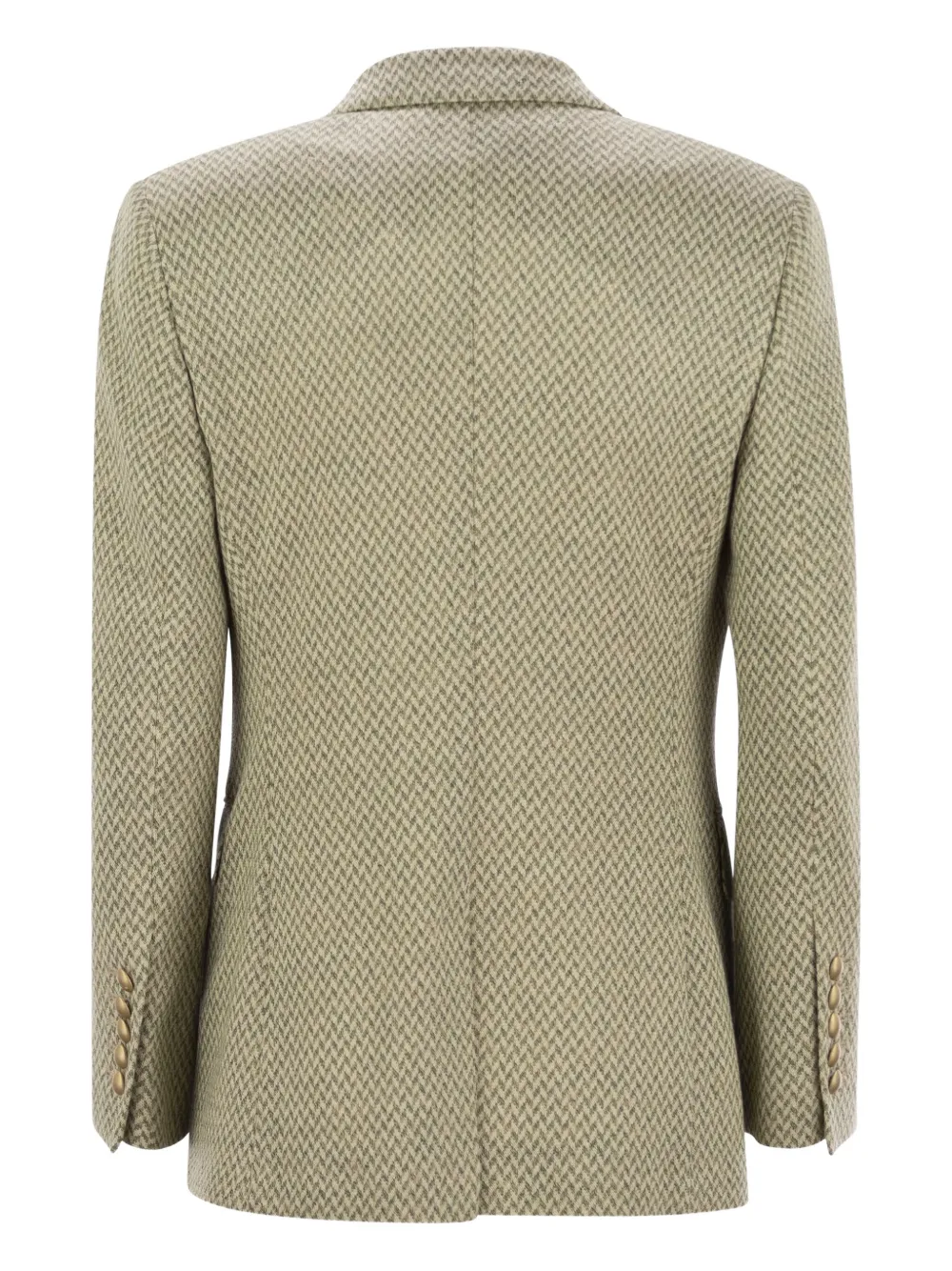  Saulina Angelica Herringbone Button-fastening Blazer - Green 