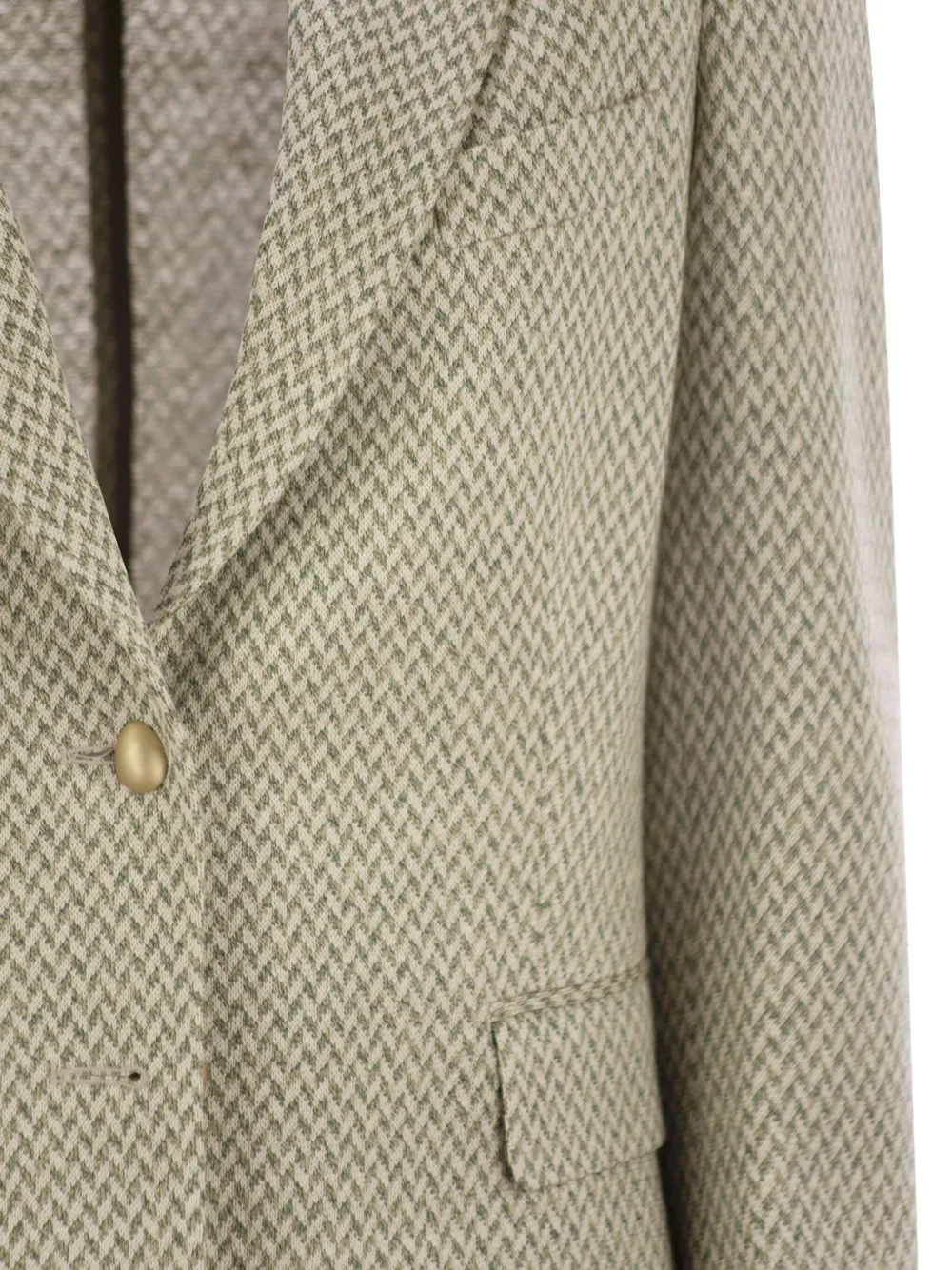 SAULINA Angelica blazer met visgraatpatroon Groen
