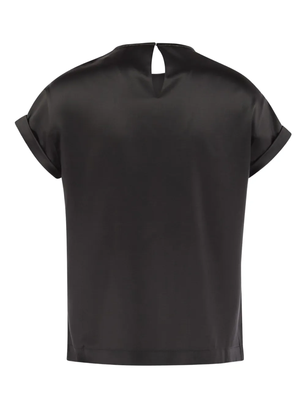 Brunello Cucinelli Satijnen top - Grijs