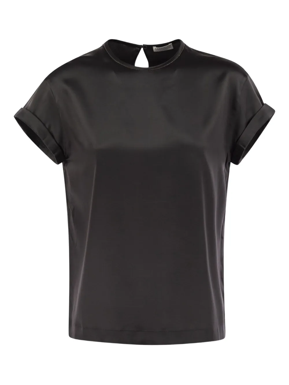 Brunello Cucinelli Top in raso - Grigio