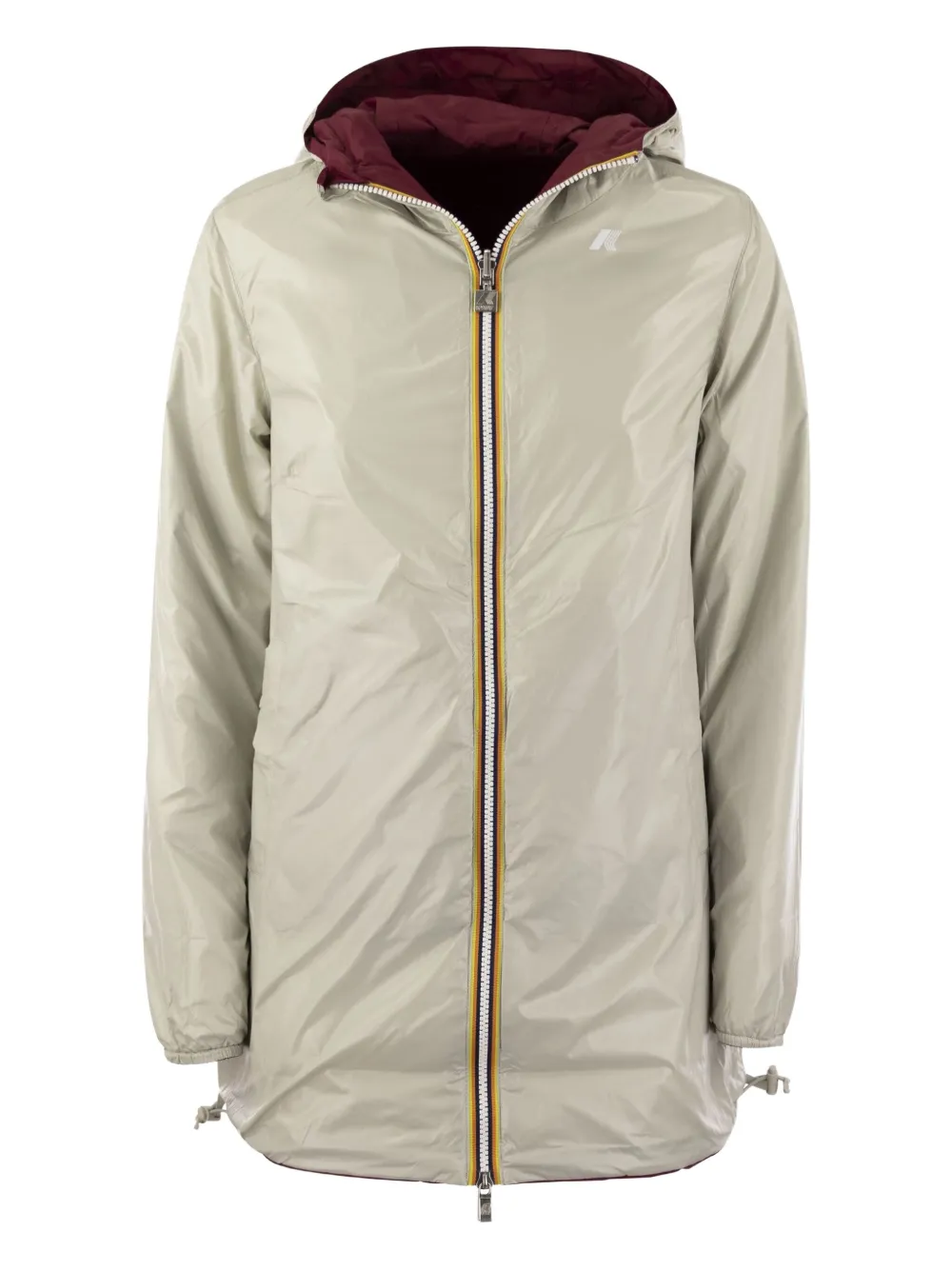 K-Way Giacca reversibile Sophie Plus con cappuccio - Rosso