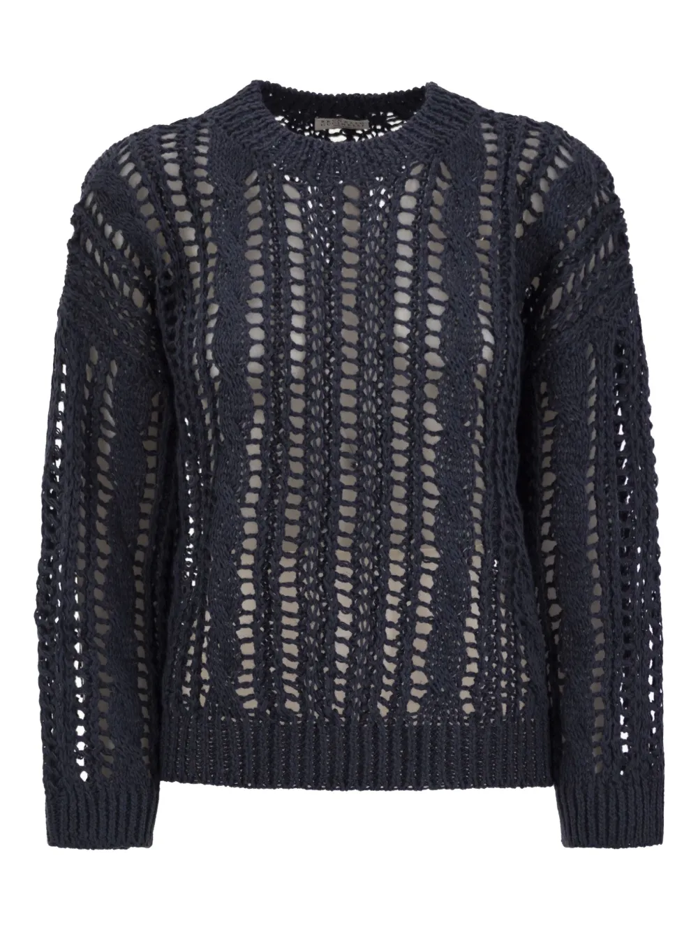 Brunello Cucinelli Maglione traforato - Blu