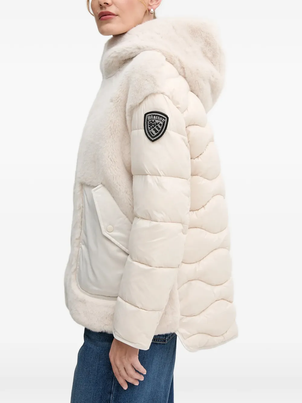  Blauer Hooded Padded Jacket - Neutrals 