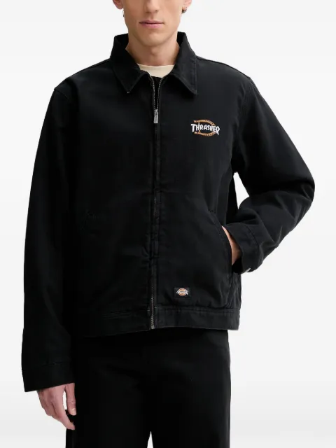 DICKIES x Trasher logo-embroidered zip-fastening jacket