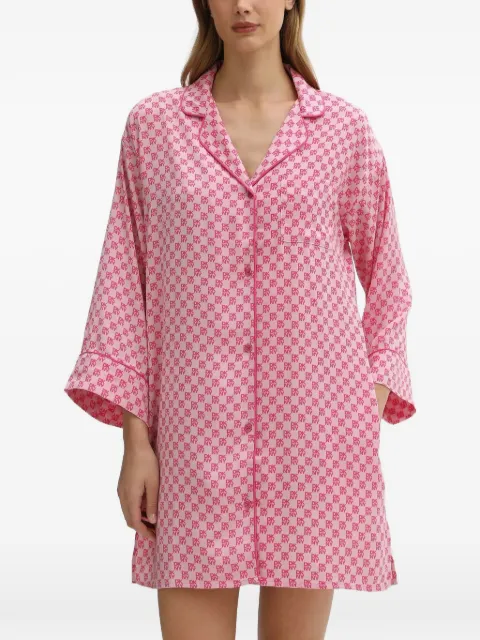 DKNY buttoned patterned nightdress