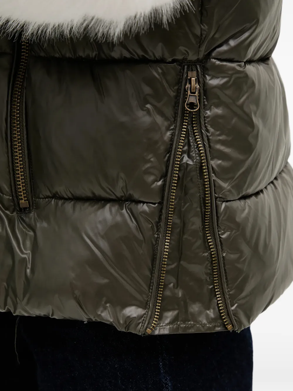 Blauer Jack met vlakken Wit