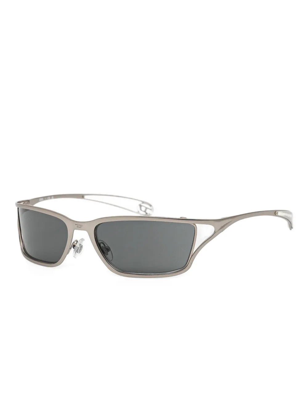 Diesel rectangle-frame sunglasses - Zilver