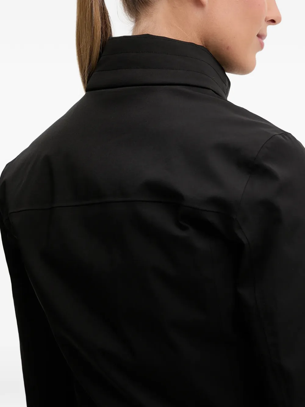 Ea7 Leopard Print Zip Ski Trousers In Black