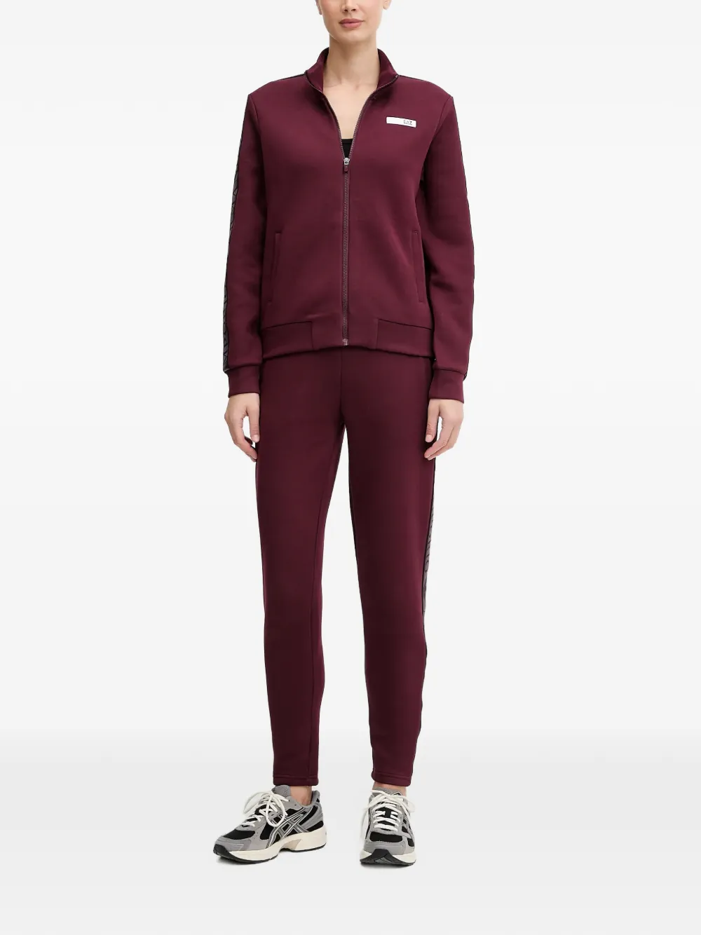 Ea7 Emporio Armani logo-patch tracksuit - Rood